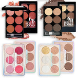 6-color Blush and Contouring All-in-one Palette Pearlescent Matte Powder Face Blusher Glitter Highlighter Blush Makeup Palette