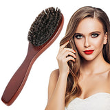 Natural Boar Bristle Brush Comb Anti-Static Oval Hairdressing Hair Styly Comb Wood Woman Hairbrush
