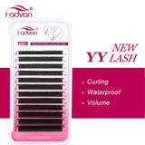 FADVAN YY Shape 6-15mm Lashes 2D 0.07/0.05mm Faux Mink C/D Curl Natural Soft Brazilian Premade Volume Fan Eyelashes Extension