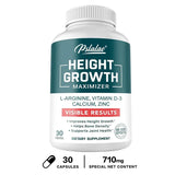 Height Growth Supplement With Vitamins and Calcium Zinc Improves Bone Strength Natural Promotes Growth Improve Immunity, Vegan