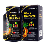 30ml/500ml 3-in-1 Quick Hair Dye Shampoo Natural Black Herbal Hair Dye Moisturizes Mild Hair Dye Conditioner Hair Care Products