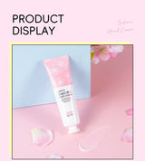 LAIKOU Sakura Hand Cream Hydrating Moisturizing Nourishing Smoothing Brightening Repairing Non‑Greasy For Dry Rough Skin 30g