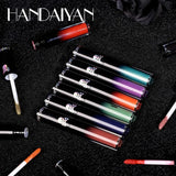 4pcs Matte Lipstick Set Waterproof Sexy Green Purple Black Lip Gloss Shiny Lip Tint Halloween Lip Makeup Tool Korean Cosmetics