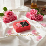 Rose essential oil soap deeply cleanses your face and body, leaving a long-lasting fragrance while moisturizing and hydrating