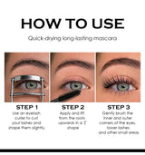 9D Fiber Lash Set Long-Lasting Waterproof Sweatproof Stainproof Slimming Base Mascara for All Skin Types