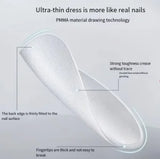 Boxed 330 Short Almond Nail Tips - Upgraded Matte Gel Nail Stickers Without File, Pre-Shaped Full Coverage of Short Almond Nails