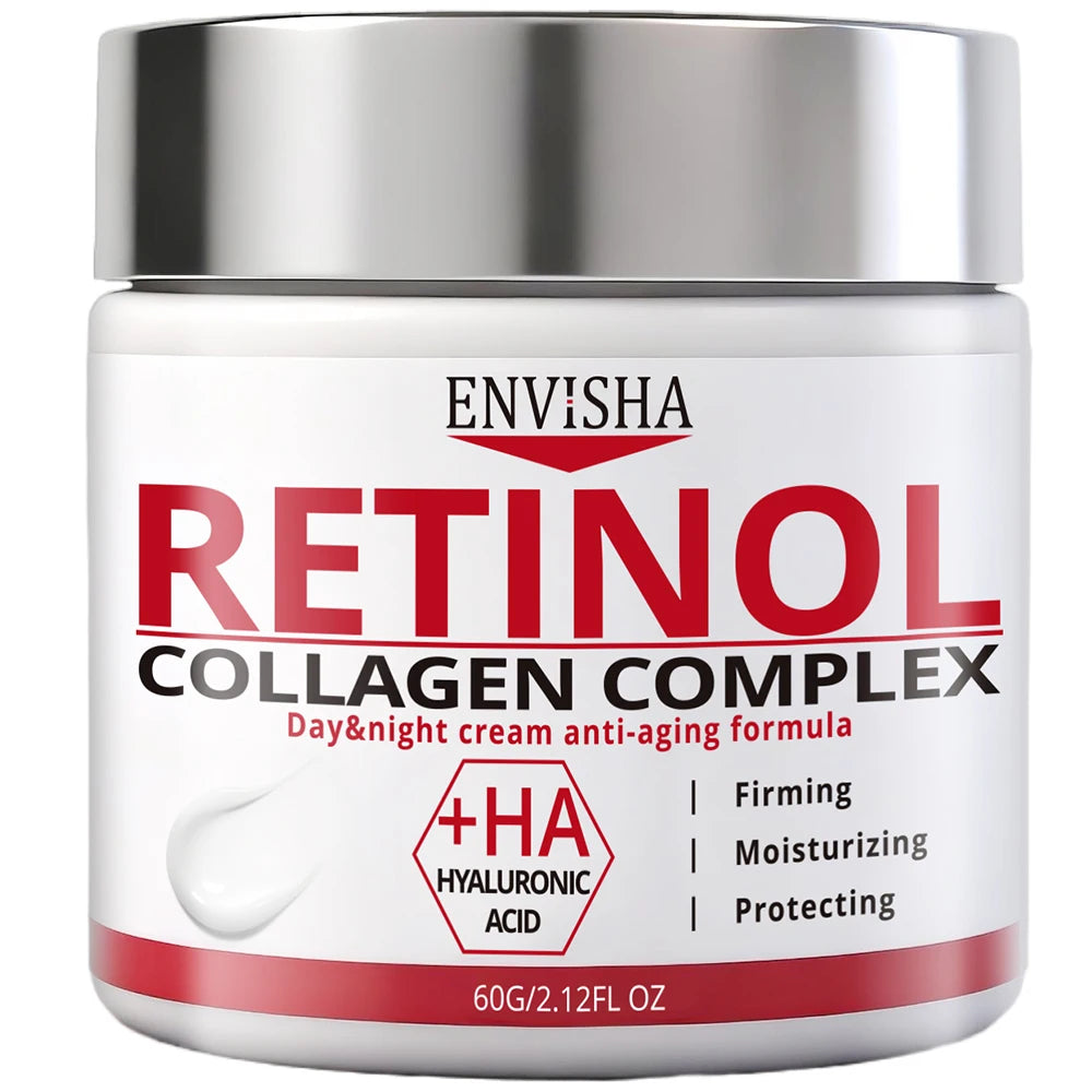 ENVISHA Face Cream Collagen Hyaluronic Acid Skin Care Anti-Wrinkle Moisturizing Anti-Aging Night Shrink Pores Whitening Smooth