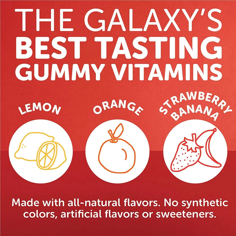 Children's Multivitamin Gummies - with Vitamin C, Omega-3 Fish Oil - Boosts Immunity and Supports Brain Health