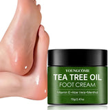 Tea Tree Foot Cream for Heel Dry Skin Care Exfoliate Dead Skin Soften Hydrate Moisturize Smooth Rough Skin Daily Foot Care Lotio