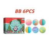 OceAura Christmas Bath Bombs Gift Set Aromatherapy Relax Stress Exfoliating Moisturize Shower Cleaner Handmade Bath Salt Ball