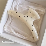 Korean Large Size Acrylic Dragon Bone Shark Hair Clip French Style Polka Point Arc Back of Head Hair Claw Clamp Hair Accessories