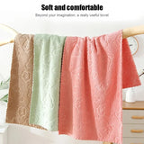 5-piece set of soft, absorbent coral fleece face towels - quick-drying bathroom towels - cute and fun design