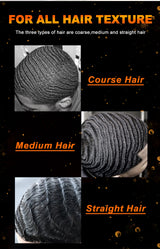 Deep Wave Control Pomade Shampoo Kit Biotin Prevent Hair Loss Edge Control Gel Sport Strong Hold Wave Hair Gel For African Men
