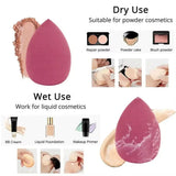 14PCS Set Makeup Sponge Professional Powder Puff for Foundation Blending Cosmetic Tools Beauty Accessories Soft Sponge