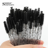 25/50/100 Pcs Eyelash Brushes Mascara Wands Eyelash Makeup Brush Spoolies for Eyebrow Eye Lash Extension Removing Beauty Tools