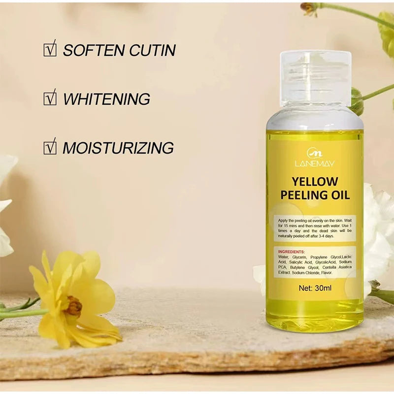Yellow Peeling Oil Body Butter Hydrating Moisturizing Exfoliating Smooth Skin Care Products Makes Skin Smooth Elastic All Skin
