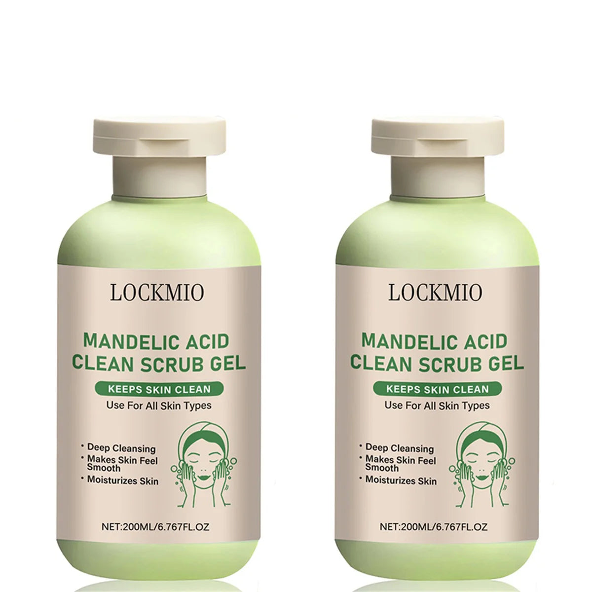 Mandelic Acid Clean Scrub Gel Gentle Exfoliator Dead Smooth Skin Care Product Deep Clean Scrub Improve Facial Texture Appearance