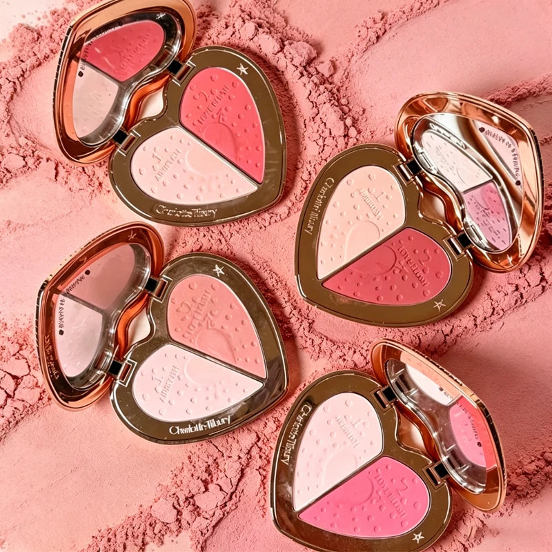 Charlotte Tilbury CT Blush Set Blush Liquid Blush Cushion Pen Two-color Highlights Solid Lip Gloss Natural Smooth and Not Sticky