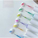 6ml Nail Art 6 Colors  Summer Ice Cream Nail Dye Solution Creative Nail Pattern DIY Design Dye Solution Women Nail Decoration