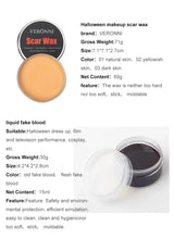Scar Wax SFX Special Effects Makeup Wound Skin Makeup Halloween Fake Nose Stage Body Paint Fancy Fake Wax Body Face Painting