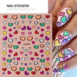 5D Embossed Sexy Red/Pink Lips Nail Stickers Self-Adhesive Blooming Red Lips Nail Decal Romantic Luxy Lady Lips Manicure Slider
