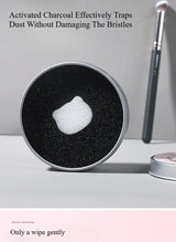 1 Piece Makeup Brush Cleaner Sponges Cosmetic Brush Drying Wash Eyeshadow Color Removal Portable Cleaning Case
