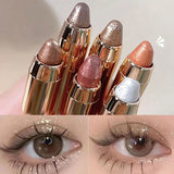 6 Colors Double-Ended Eyeshadow Stick – Waterproof, Long-Lasting, Matte & Glitter, Contour, Highlight, Certified, Unisex