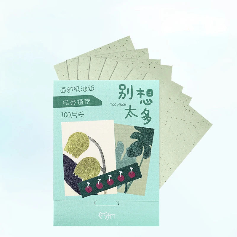 100pcs/set Portable Facial Oil Blotting Paper Matte Face Wipes Oil Control Face Cleaning Oil-absorbing Makeup Tools Accessories