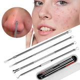 4/8PCS Acne Blackhead Comedone Black Spot Pimple Blemish Remover Skin Care Women Beauty Acne Treatment Pore Cleanser Needle Hook