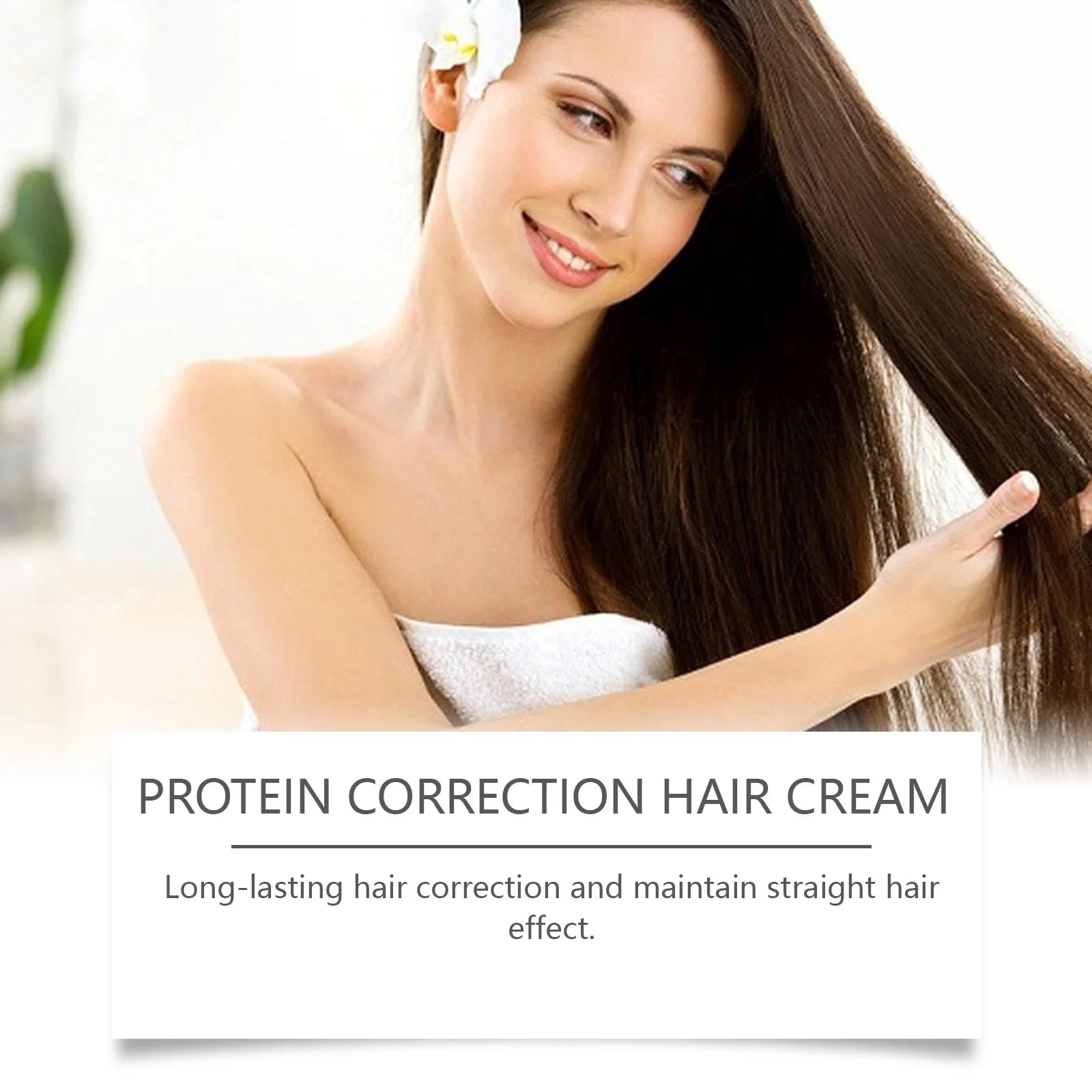 Anti Frizz Straightening Hair Cream Deeply Nourish Improve Dry Split Ends Reduce Breakage Smooth Conditioner Keratin Hair Mask