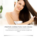 Anti Frizz Straightening Hair Cream Deeply Nourish Improve Dry Split Ends Reduce Breakage Smooth Conditioner Keratin Hair Mask