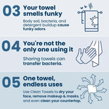 Biobased Face Towel, Disposable Face Towelette, Makeup Remover Dry Wipes, Ultra Soft,1 Pack