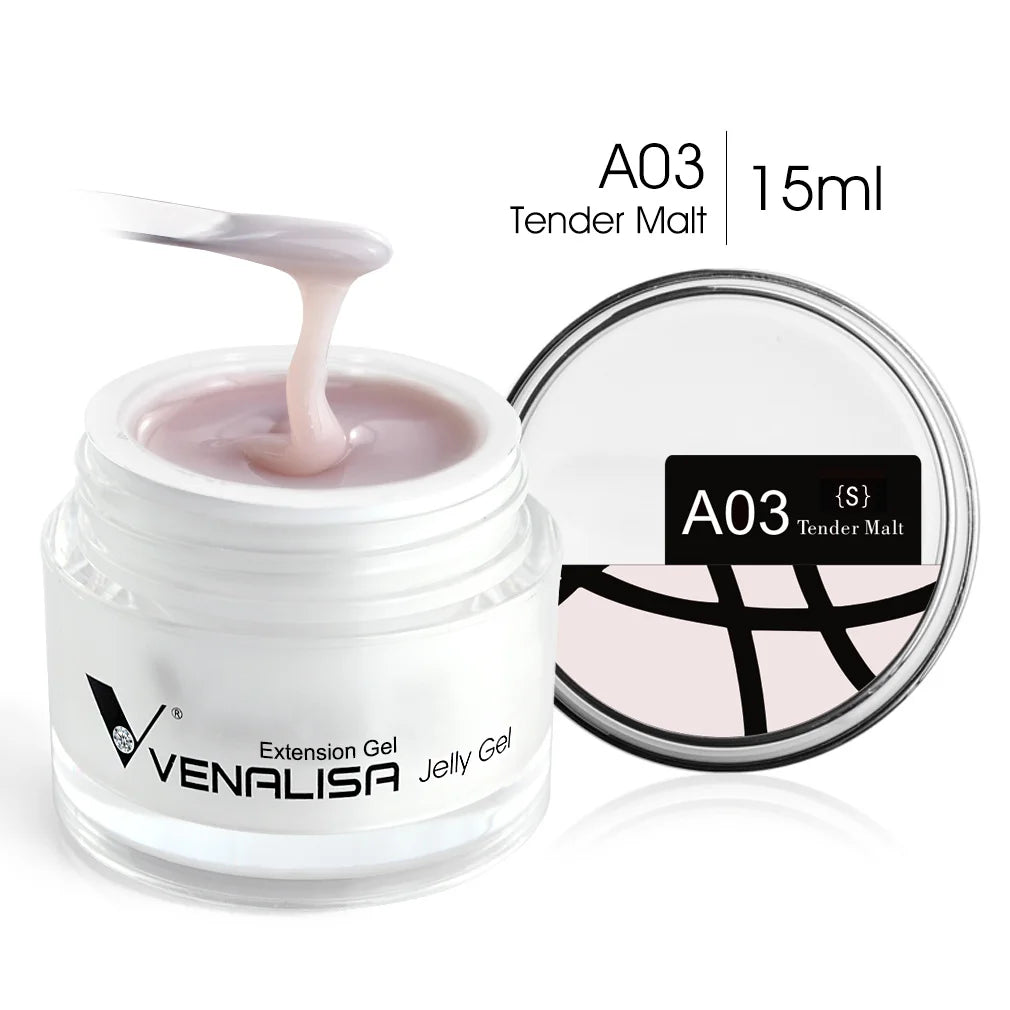 VENALISA Clear Color Extension Gel Pearl Glittle Gel Canni Supply Camouflage Fasting Jelly Nail Gel Self Leveling Acrylic Gel