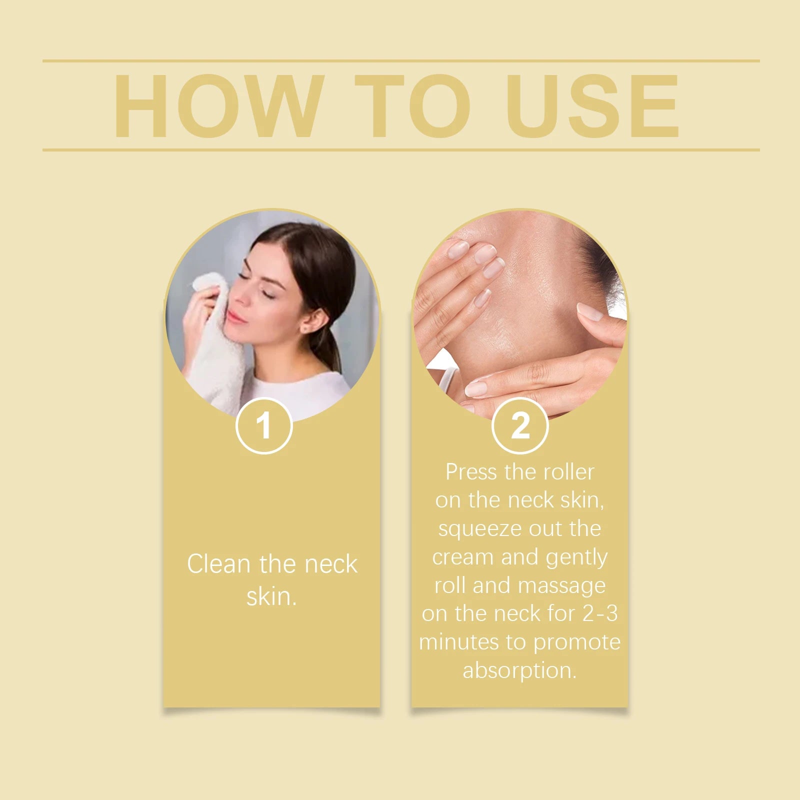 Tighten Skin Care Set Deep Hydration Face Massager Reduce Fine Lines Electric Eye Cream AH-8 Firming Neck Cream with Roller 120g