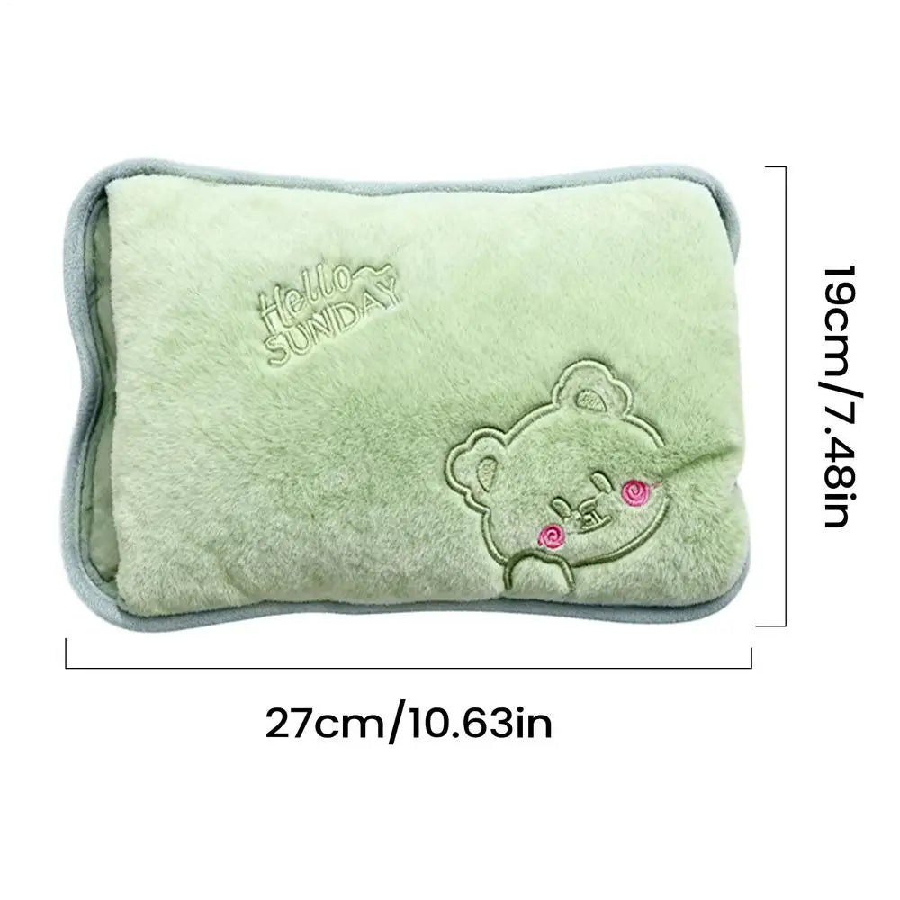 Rechargeable Electric Hot Water Bottle Hand Warmer Heat Pad for Period Cramps Muscle Pain Back Neck Shoulder Legs Home Office