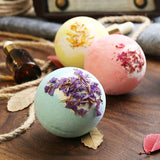 Bath Set Moisturizing Peeling Skin Care Bath Ball with Essential Oils And Bath Salts Handmade Bubble Ball Gift for Relaxing