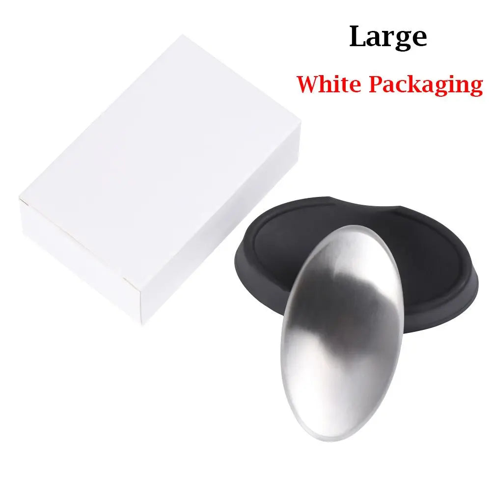 1PC 304 Stainless Steel Deodorant Soap Oval Hand Washer Deodorizing Metal Soaps Bactericidal Cleaning Products Kitchen Tools