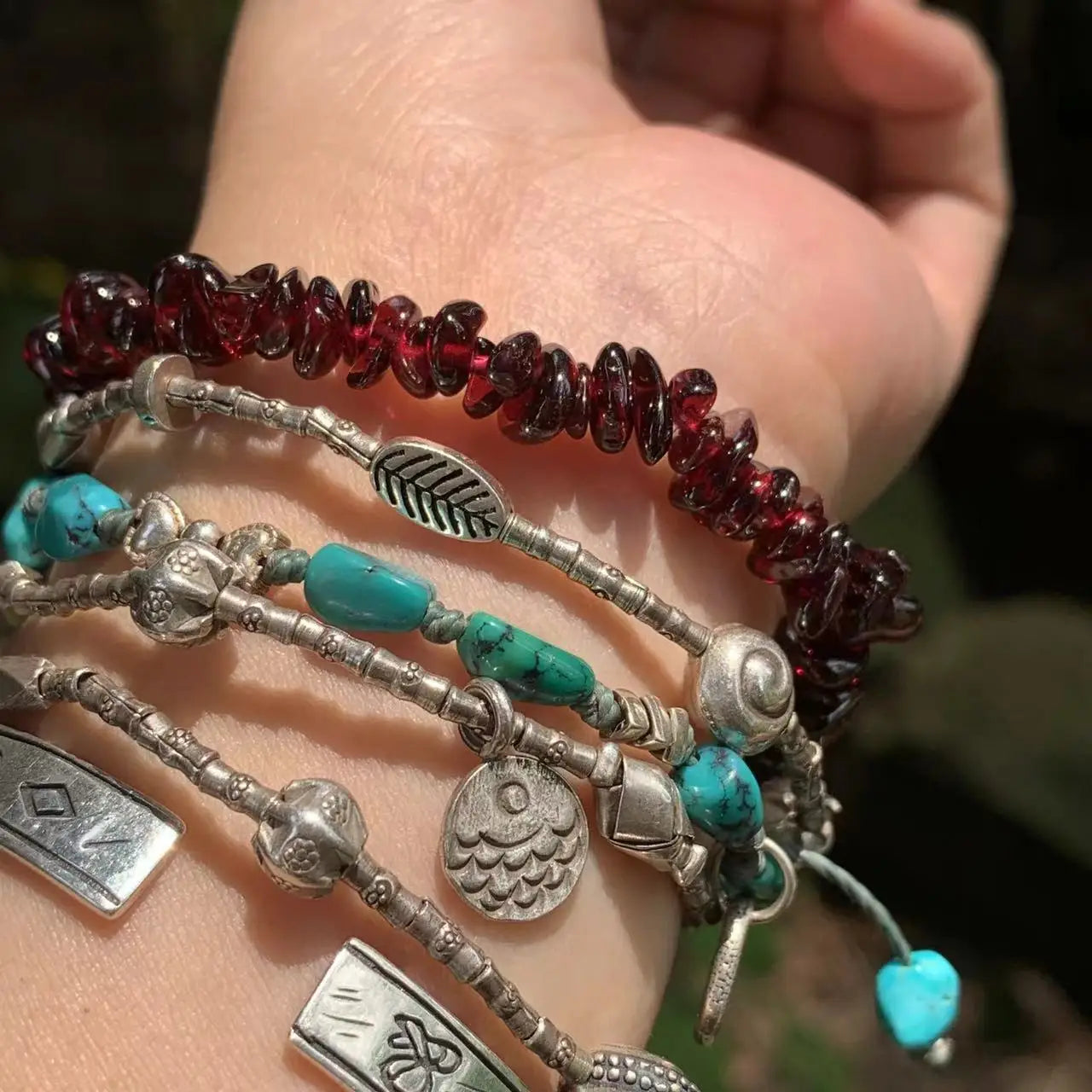 Natural Garnet Bracelet For Woman Crystal Bracelet Jewelry Red Stones Healing Energy Gift Lucky