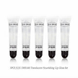 JUJU DREAM Translucent Nourishing Lip Gloss Hydrating Clear Lip Oil Repairing Glossy Lip Care