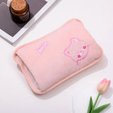 Rechargeable Electric Hot Water Bottle Hand Warmer Heat Pad for Period Cramps Muscle Pain Back Neck Shoulder Legs Home Office