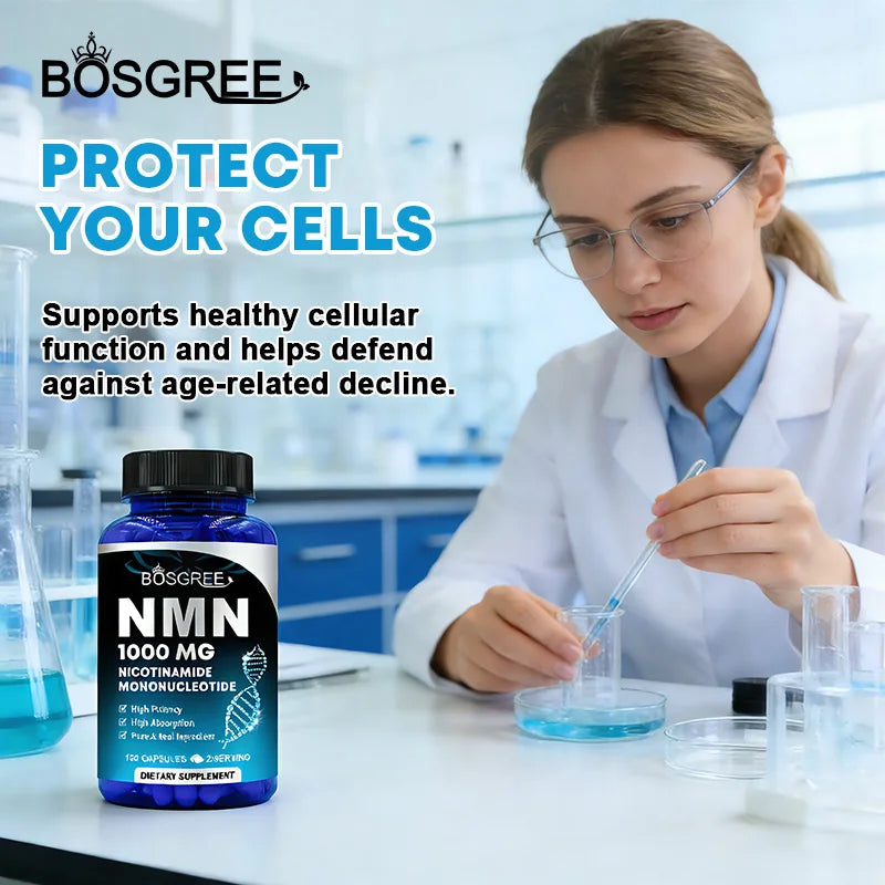 NMN Supplements-for Improving Nad Levels,Cell Repair&Growth,Immunity,Energy,Muscle& Healthy Aging,Increases Skin Elasticity