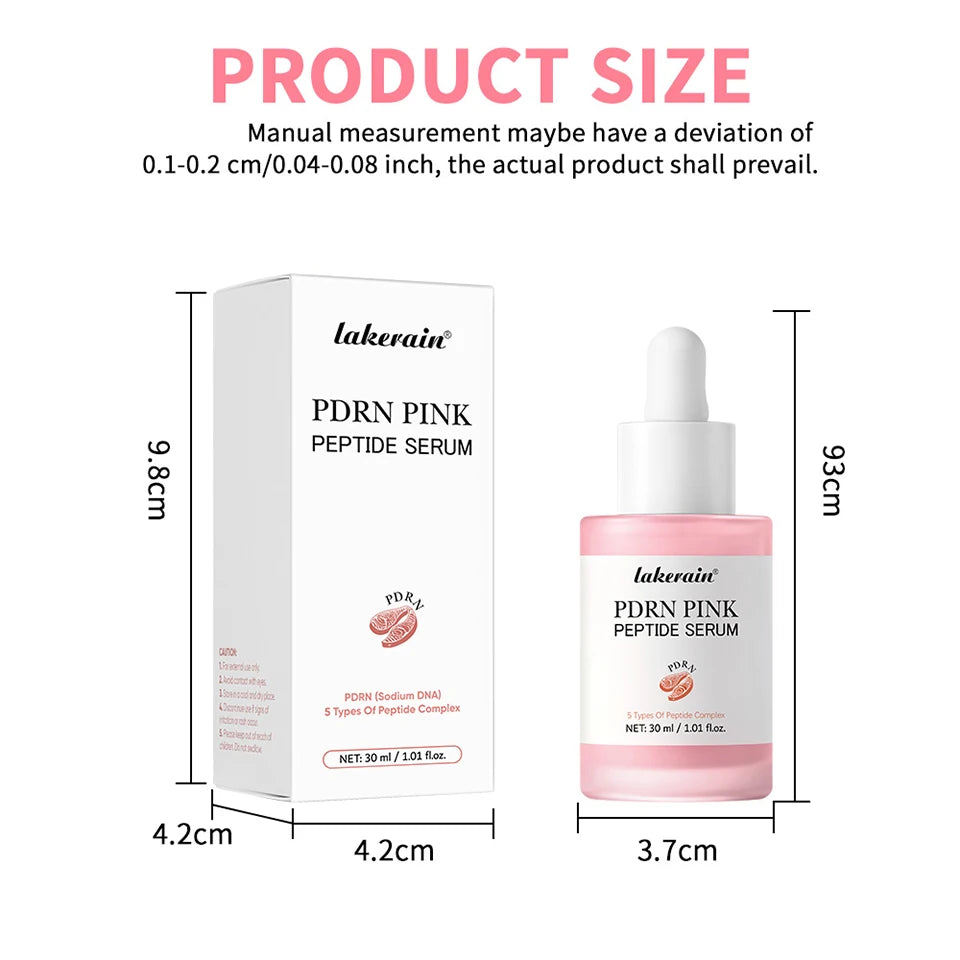 Salmon DNA PDRN Pink Peptide Serum Pink Glow Serum Remove Skin Darkness Hydrating Moisturizing Firming Korean Skincare