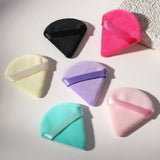 Black Triangle Velvet Powder Puff Soft Foundation Makeup Sponge Portable Household Cosmetic Beauty Accessory