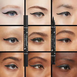 Double-Ended Stamp Eyeliner Waterproof Non-Smudge Eyeliner Liquid Pen Quick-Drying Waterproof Sweat-Proof Not Easy to Smudge Eyeliner Stamp Eyeliner Liquid