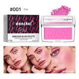 Hot Matte Embossed Blush Palette Rosy Blusher Facial Blush Powder High Pigmented Pink Coral Rouged For Cheeks Smooth Cosmetics