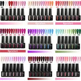 6pcs Gel Nail Polish Set HEMA Free 7ml Semi Permanent Soak Off UV Gel Varnish Nail Art Decoration Summer Nails Nail Supplies DIY