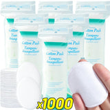 Disposable Soft and Breathable Circular Makeup Remover Pads Doubles Sided Cotton Pads Non-Irritating for Daily Facial Cleaning
