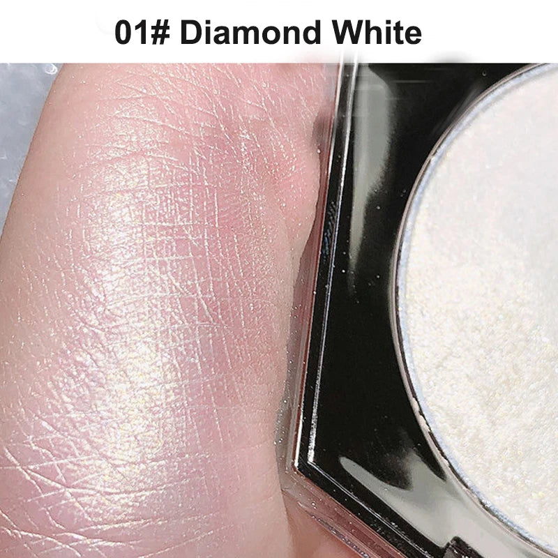 Highlighter Makeup Palette Glitter for Face Body Cheek,Diamond Shimmer Highlighter,Smooth Glitter Sparkles,Nose Contour Palettes