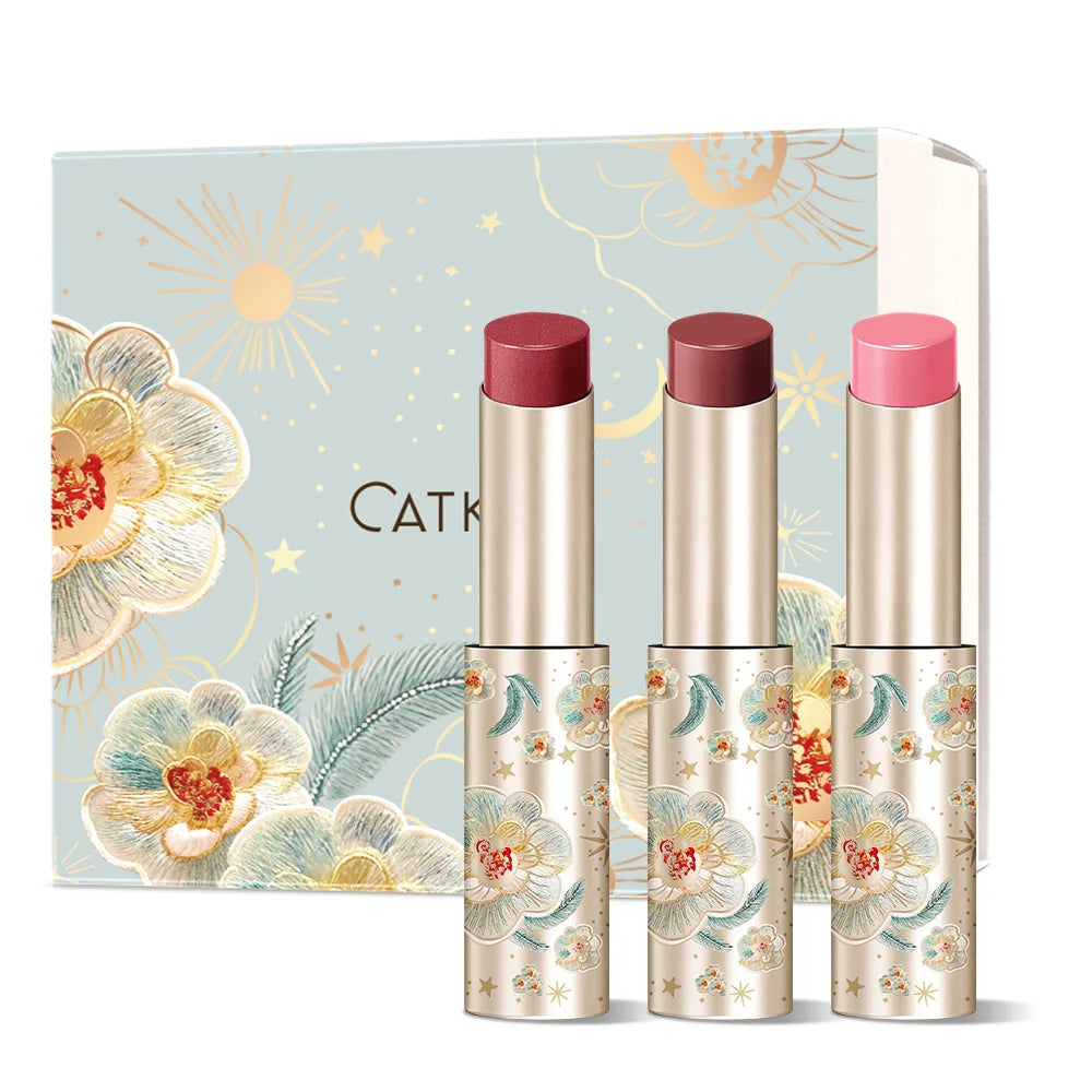 CATKIN GLOSSY LIP BALM Hydrating Lip Balm in 6 Vibrant Colors Moisturize, Protect & Soothe