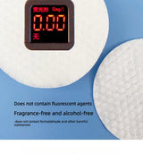 300/600pcs Round Facial Cleansing Pads High-Quality Makeup Remover Wipes Hypoallergenic Lint-Free Round Pads Light Beige